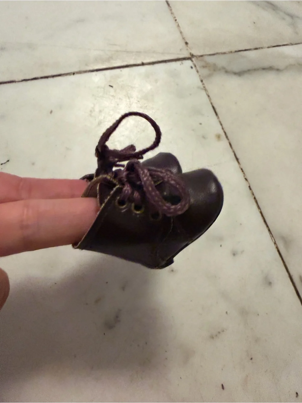 Classic Brown dolls shoes Lace-Up Boot